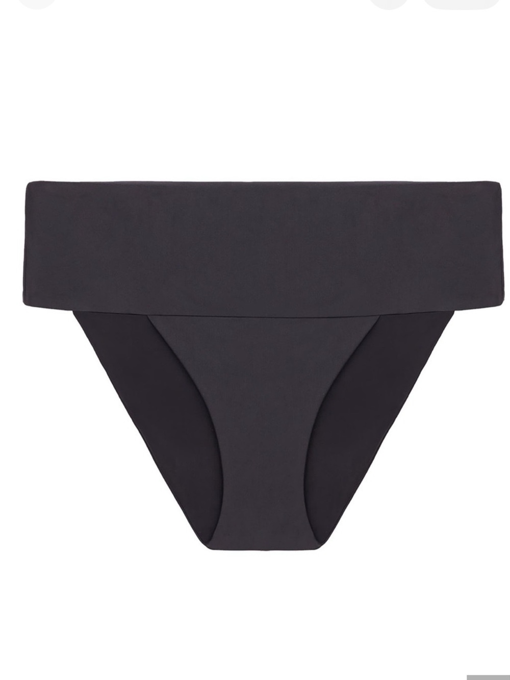 Vix Jessica Solid High-Waist Bikini Bottom - Black